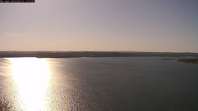 Lake Travis webcam, March 14, 2016 4:20 PM CT