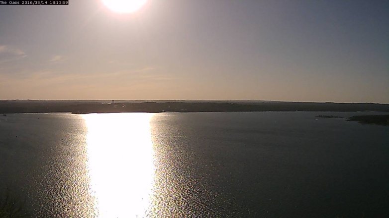 Lake Travis webcam, March 14, 2016 5:20 PM CT