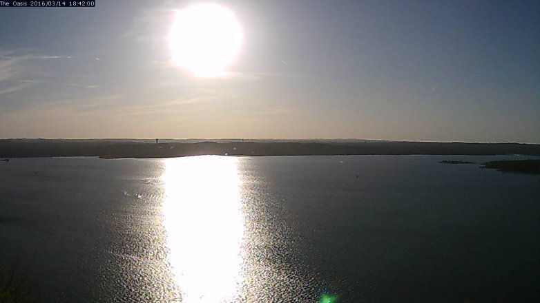 Lake Travis webcam, March 14, 2016 5:50 PM CT