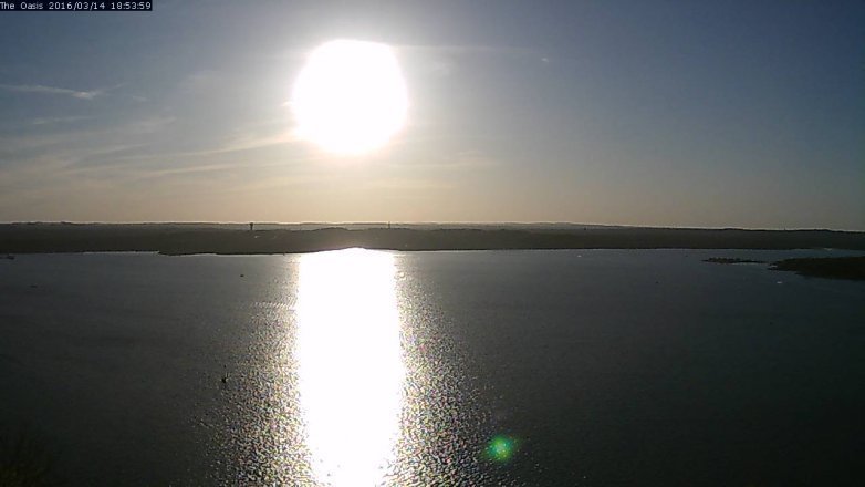 Lake Travis webcam, March 14, 2016 6:00 PM CT