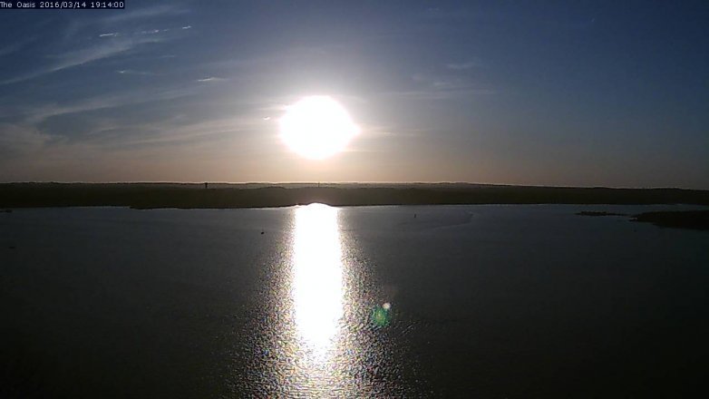 Lake Travis webcam, March 14, 2016 6:20 PM CT