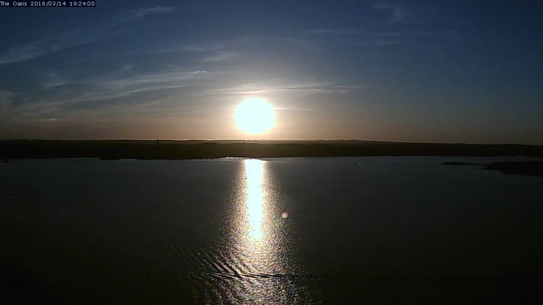 Lake Travis webcam, March 14, 2016 6:30 PM CT