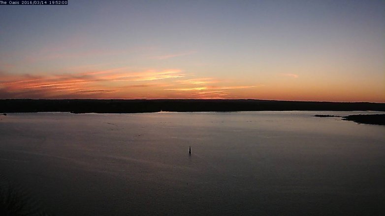 Lake Travis webcam, March 14, 2016 7:00 PM CT