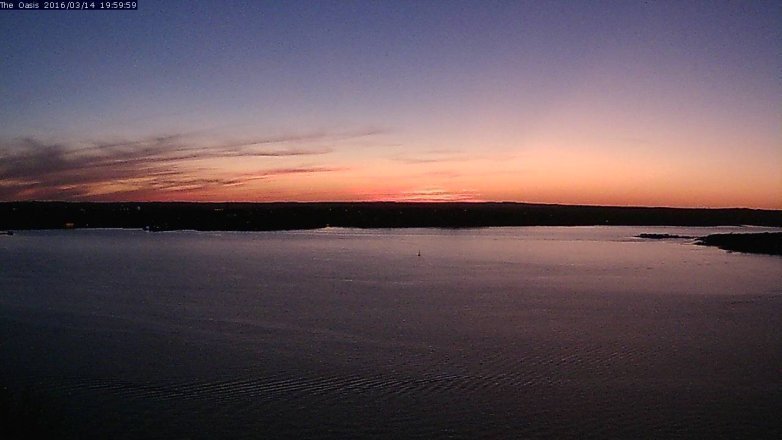 Lake Travis webcam, March 14, 2016 7:10 PM CT