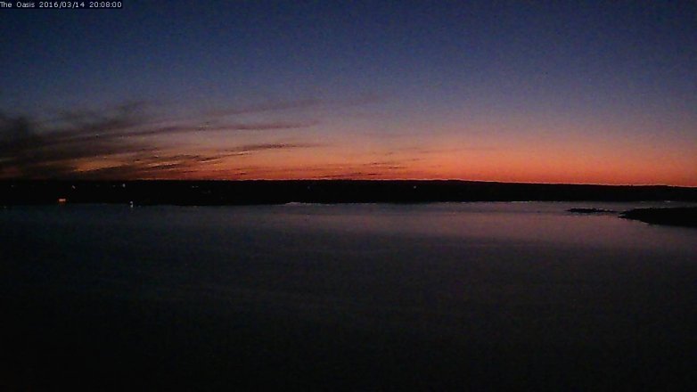 Lake Travis webcam, March 14, 2016 7:15 PM CT