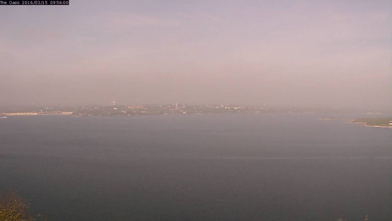 Lake Travis webcam, March 15, 2016 9:05 AM CT
