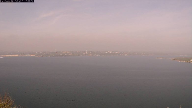Lake Travis webcam, March 15, 2016 9:15 AM CT