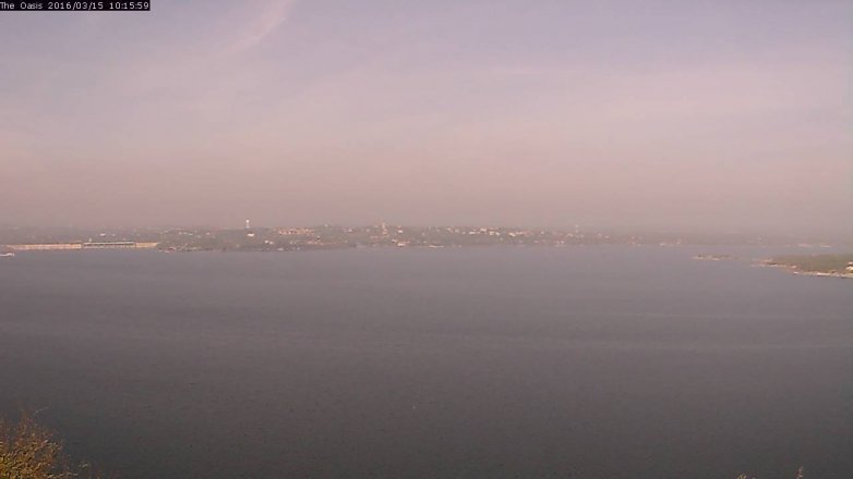Lake Travis webcam, March 15, 2016 9:25 AM CT