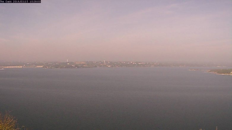Lake Travis webcam, March 15, 2016 9:35 AM CT