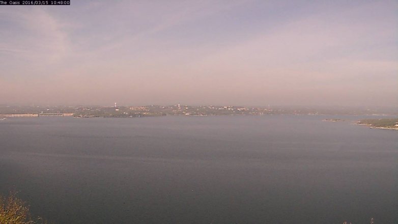 Lake Travis webcam, March 15, 2016 9:55 AM CT