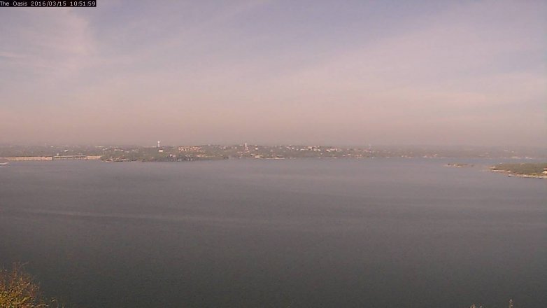 Lake Travis webcam, March 15, 2016 10:00 AM CT