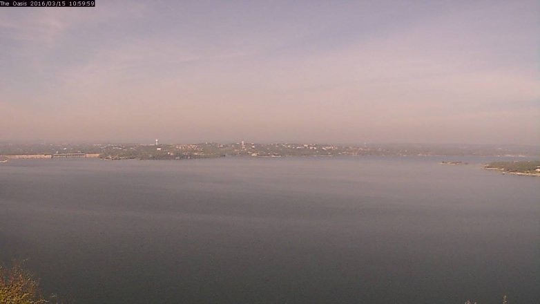 Lake Travis webcam, March 15, 2016 10:05 AM CT