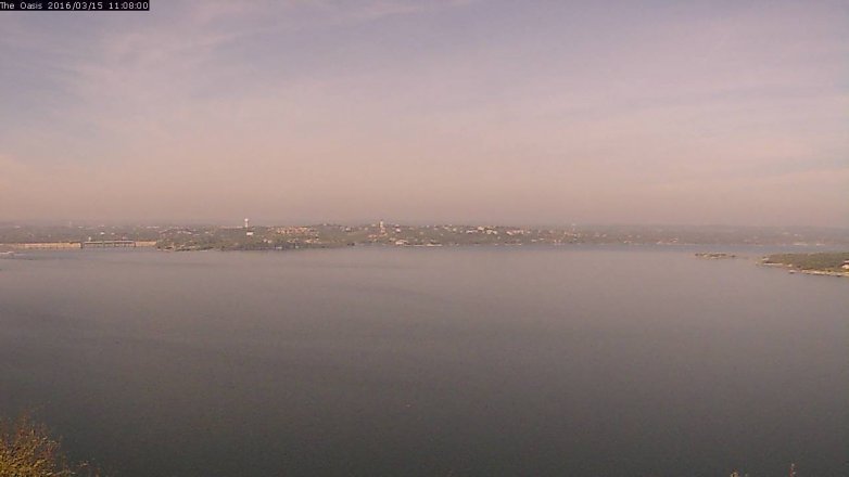 Lake Travis webcam, March 15, 2016 10:15 AM CT
