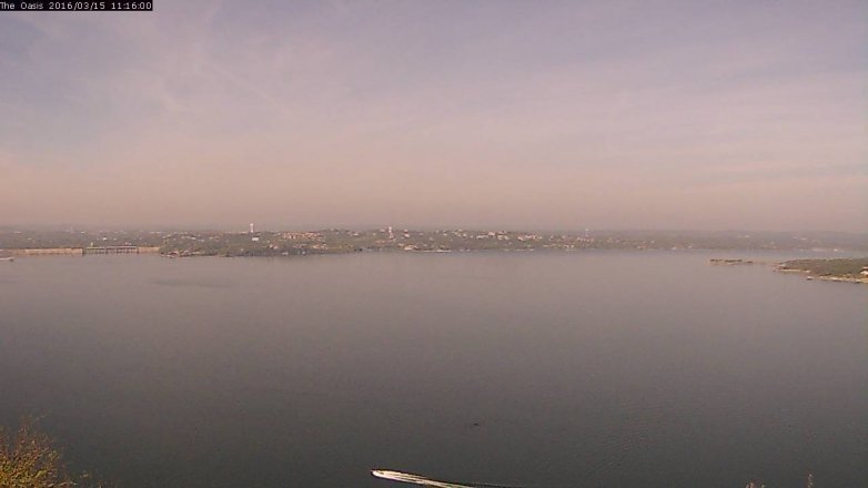 Lake Travis webcam, March 15, 2016 10:25 AM CT
