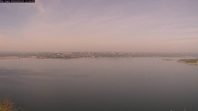 Lake Travis webcam, March 15, 2016 10:30 AM CT