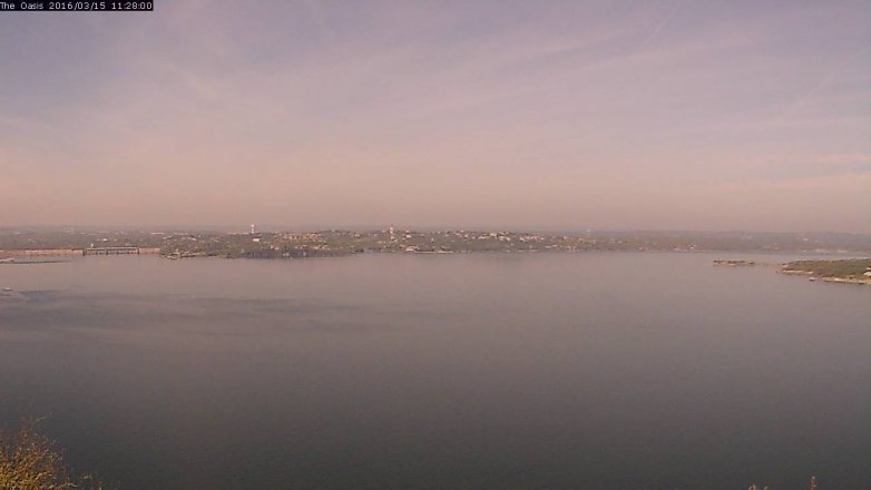Lake Travis webcam, March 15, 2016 10:35 AM CT