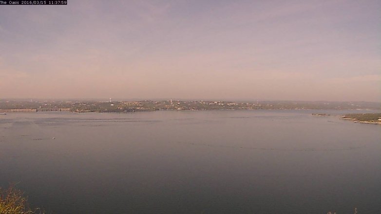 Lake Travis webcam, March 15, 2016 10:45 AM CT