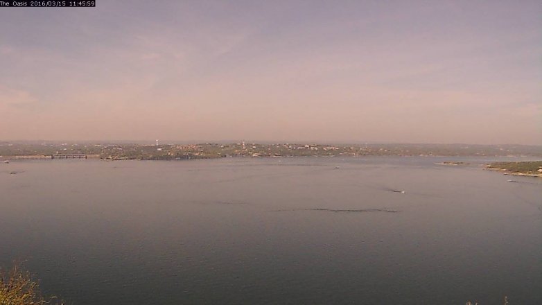 Lake Travis webcam, March 15, 2016 10:50 AM CT