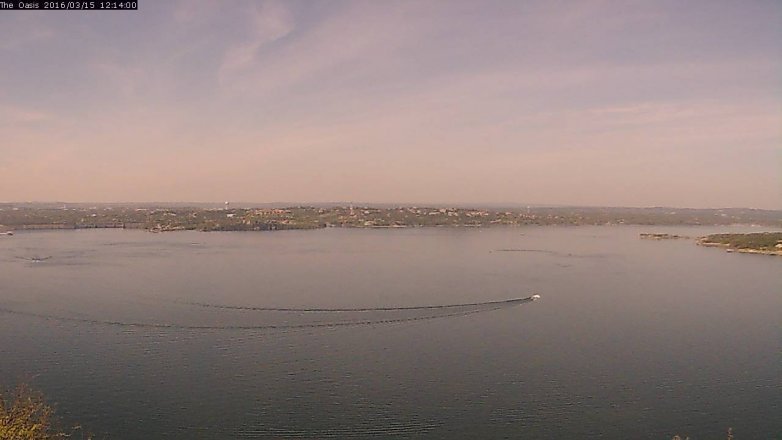 Lake Travis webcam, March 15, 2016 11:20 AM CT