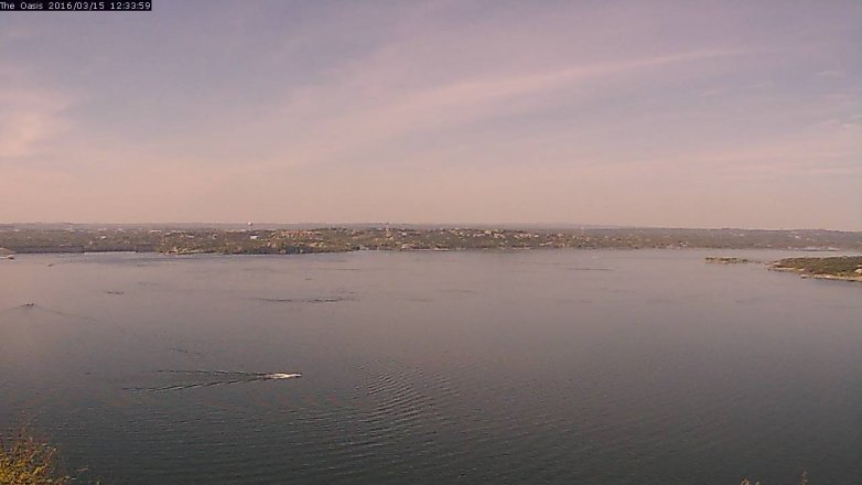 Lake Travis webcam, March 15, 2016 11:40 AM CT