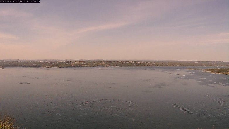 Lake Travis webcam, March 15, 2016 12:00 PM CT