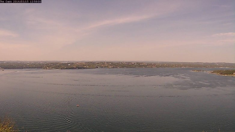 Lake Travis webcam, March 15, 2016 12:05 PM CT