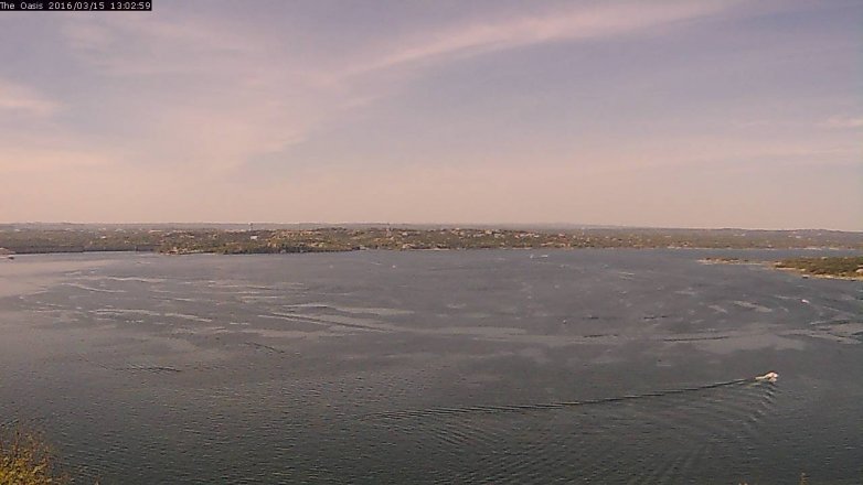 Lake Travis webcam, March 15, 2016 12:10 PM CT