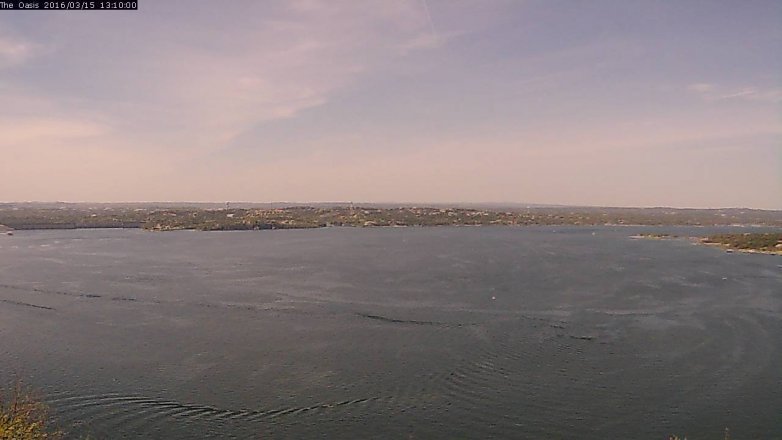 Lake Travis webcam, March 15, 2016 12:15 PM CT