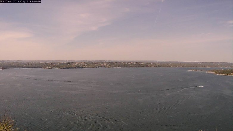 Lake Travis webcam, March 15, 2016 12:20 PM CT