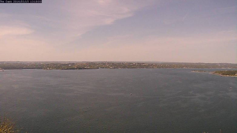 Lake Travis webcam, March 15, 2016 12:25 PM CT