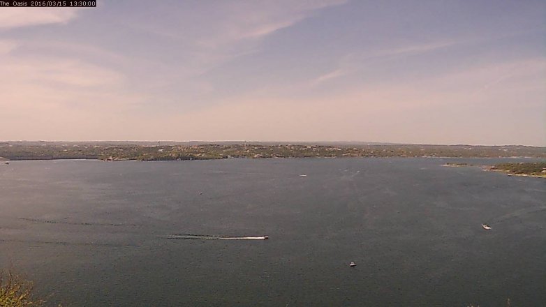Lake Travis webcam, March 15, 2016 12:35 PM CT