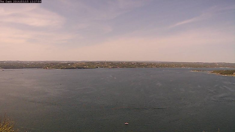 Lake Travis webcam, March 15, 2016 12:45 PM CT