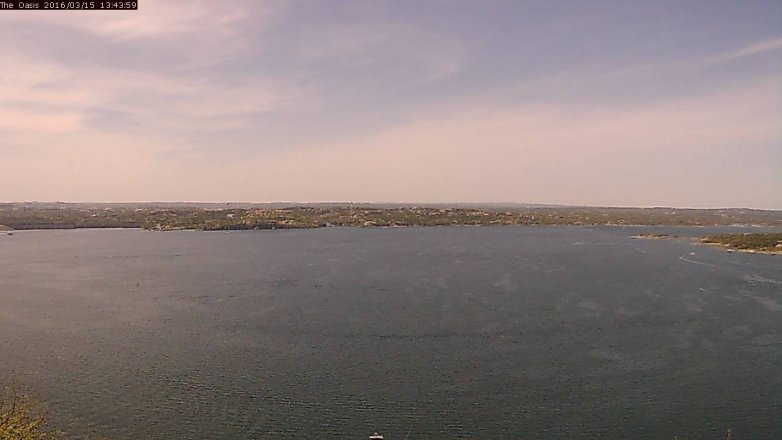 Lake Travis webcam, March 15, 2016 12:50 PM CT