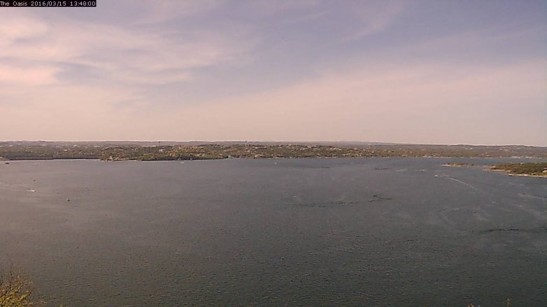 Lake Travis webcam, March 15, 2016 12:55 PM CT