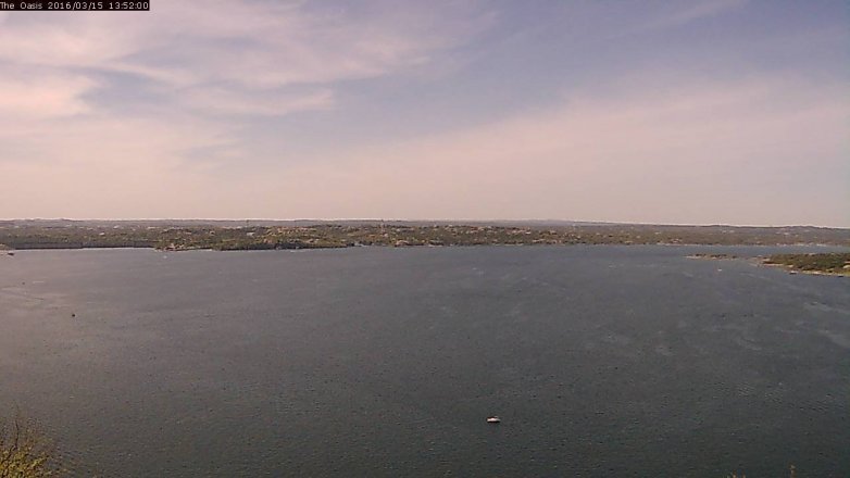 Lake Travis webcam, March 15, 2016 1:00 PM CT