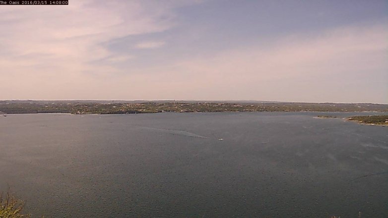 Lake Travis webcam, March 15, 2016 1:15 PM CT