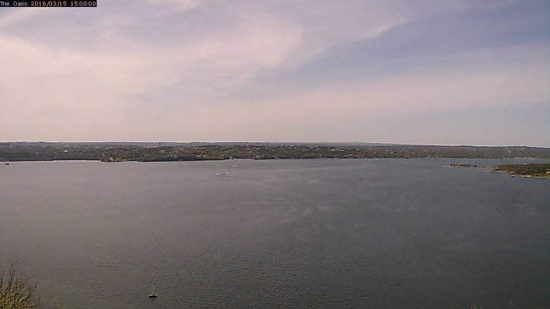 Lake Travis webcam, March 15, 2016 2:05 PM CT