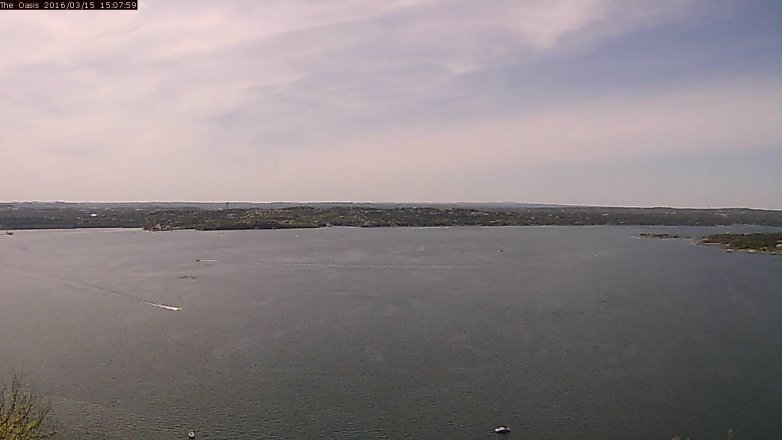 Lake Travis webcam, March 15, 2016 2:15 PM CT