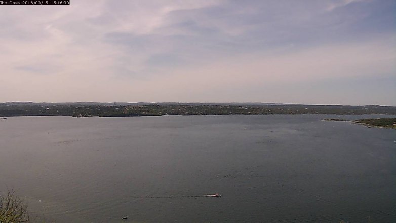 Lake Travis webcam, March 15, 2016 2:20 PM CT