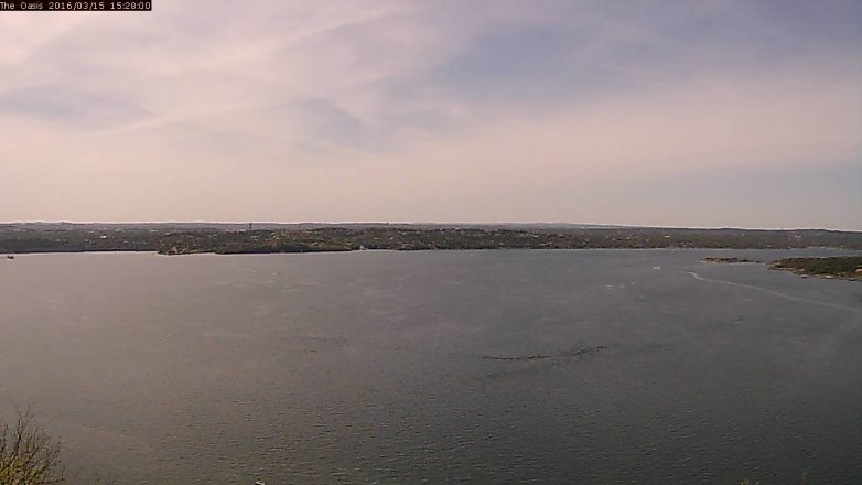 Lake Travis webcam, March 15, 2016 2:35 PM CT