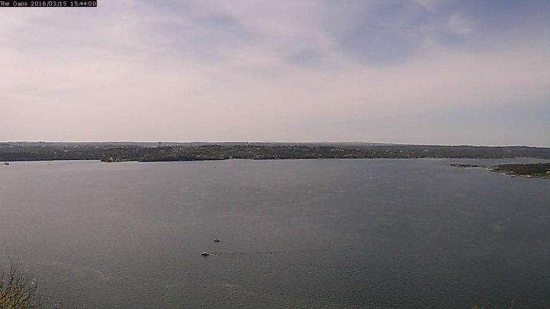 Lake Travis webcam, March 15, 2016 2:50 PM CT