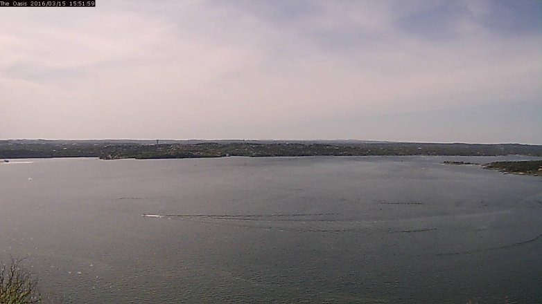 Lake Travis webcam, March 15, 2016 3:00 PM CT