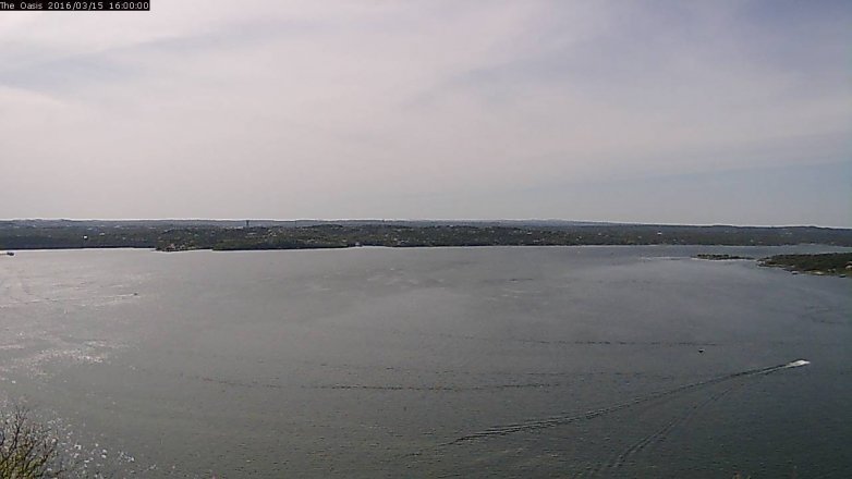 Lake Travis webcam, March 15, 2016 3:05 PM CT
