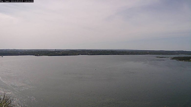 Lake Travis webcam, March 15, 2016 3:10 PM CT