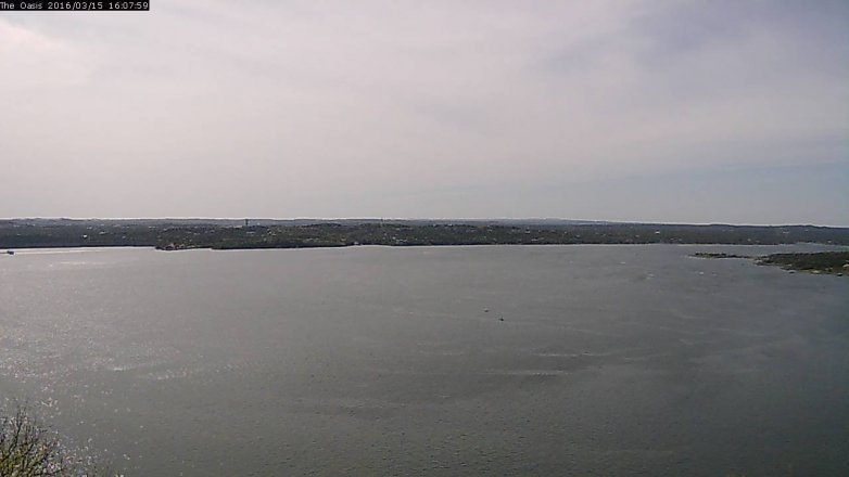 Lake Travis webcam, March 15, 2016 3:15 PM CT