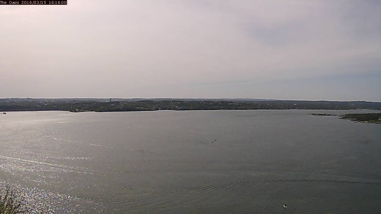 Lake Travis webcam, March 15, 2016 3:25 PM CT