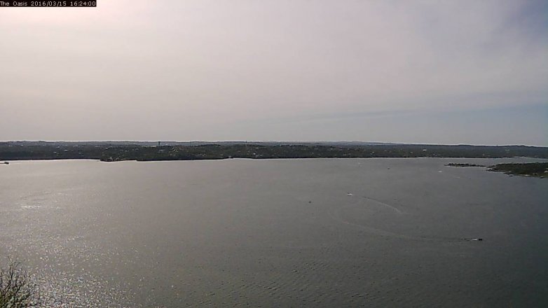 Lake Travis webcam, March 15, 2016 3:30 PM CT