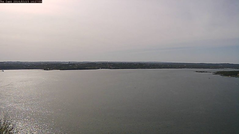 Lake Travis webcam, March 15, 2016 3:35 PM CT