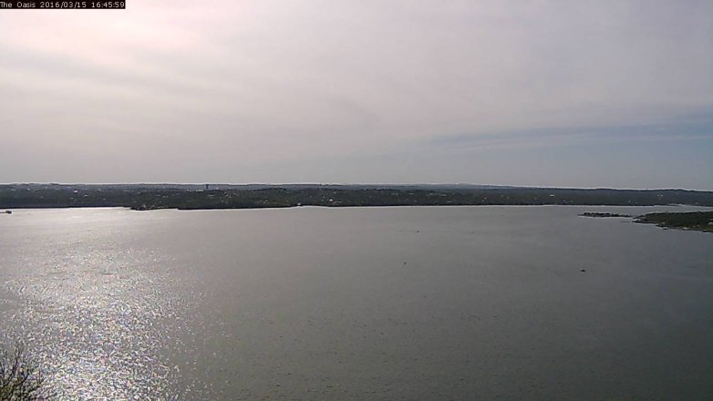 Lake Travis webcam, March 15, 2016 3:50 PM CT