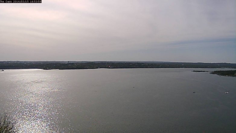 Lake Travis webcam, March 15, 2016 4:00 PM CT